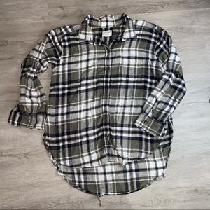American Eagle Distressed Flannel